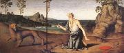 Giovanni di Pietro called lo Spagna Jerome in the Desert (mk05) Spain oil painting artist